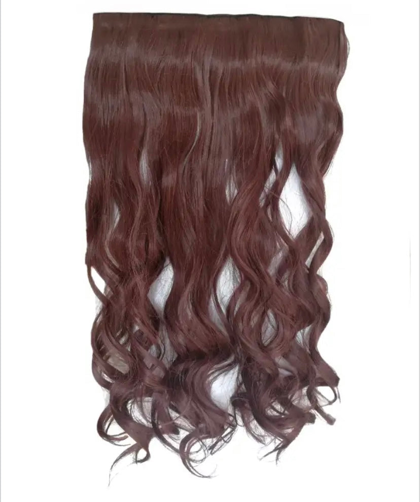 24 Inch Wavy Human Blend Hair Extensions