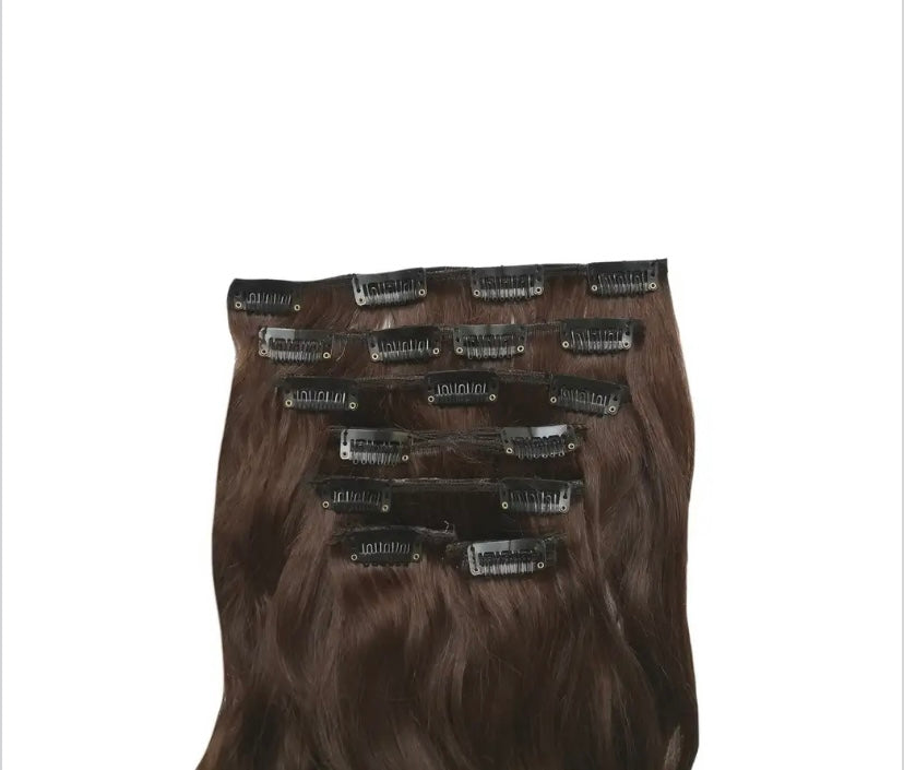 35cm 100% Brazilian Remy Human Hair clip-ins