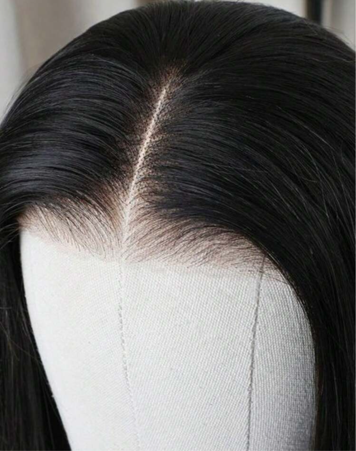 24 inch Straight lace front glueless human blend wig