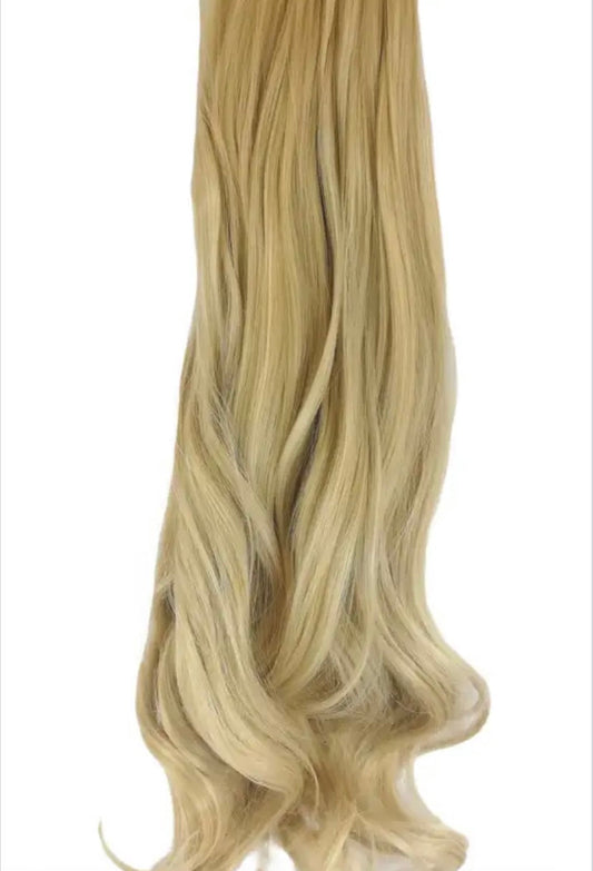 10 Piece Wavy Long Full Head Clip-on Hair Extensions
