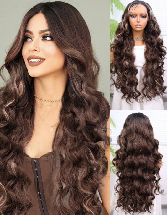 Brown everyday 30 inch wig