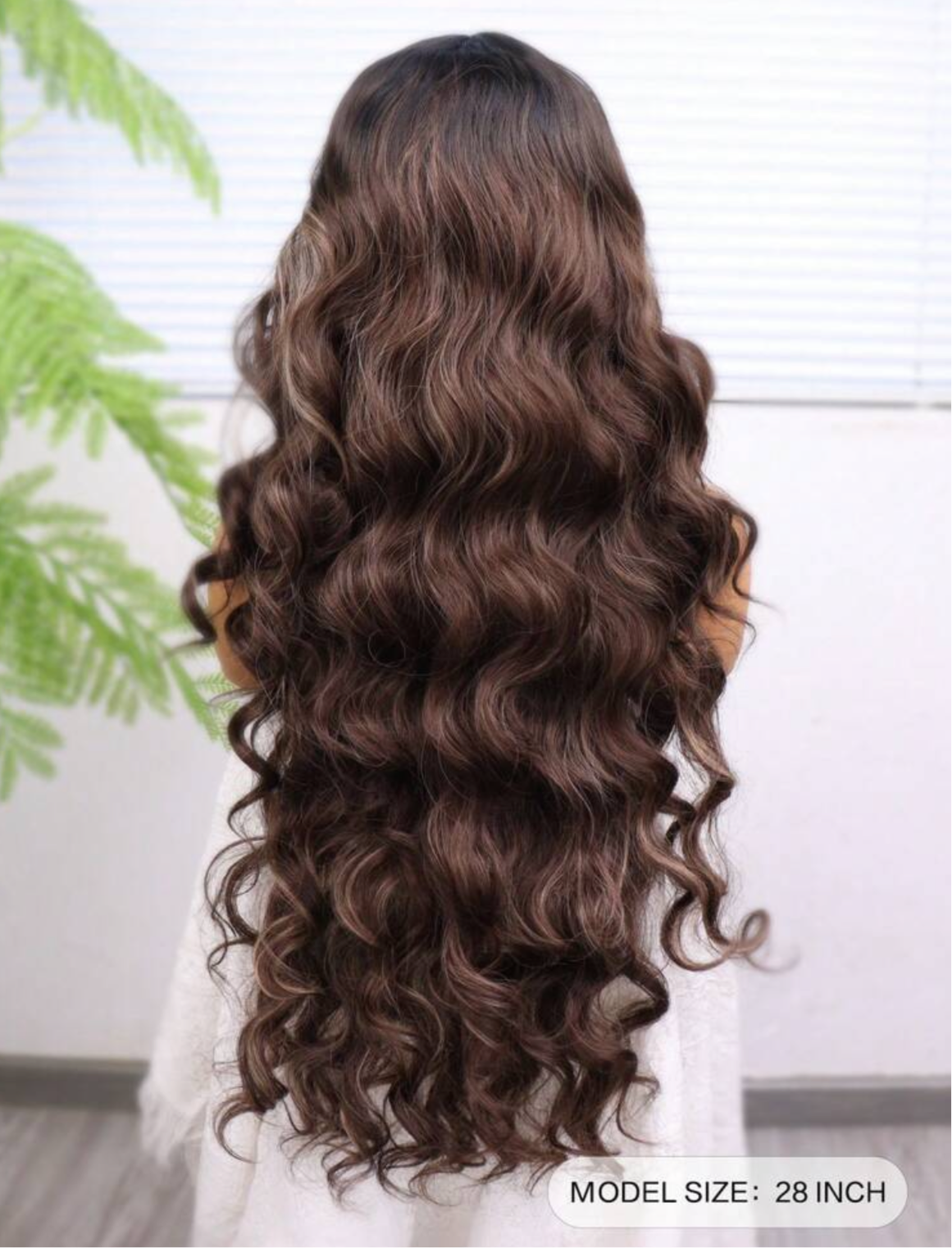 Brown everyday 30 inch wig