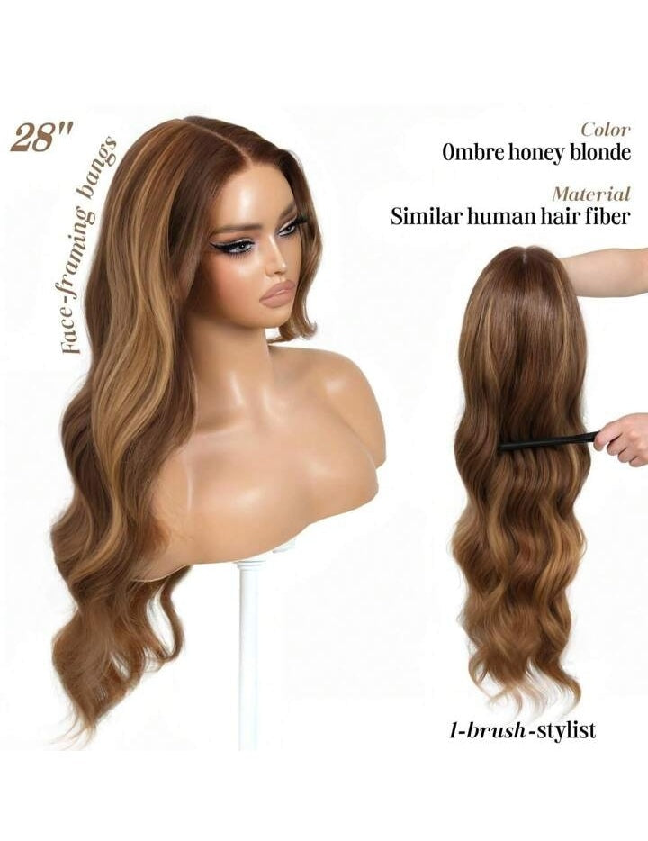 Body Wave Lace Front human blend Wig