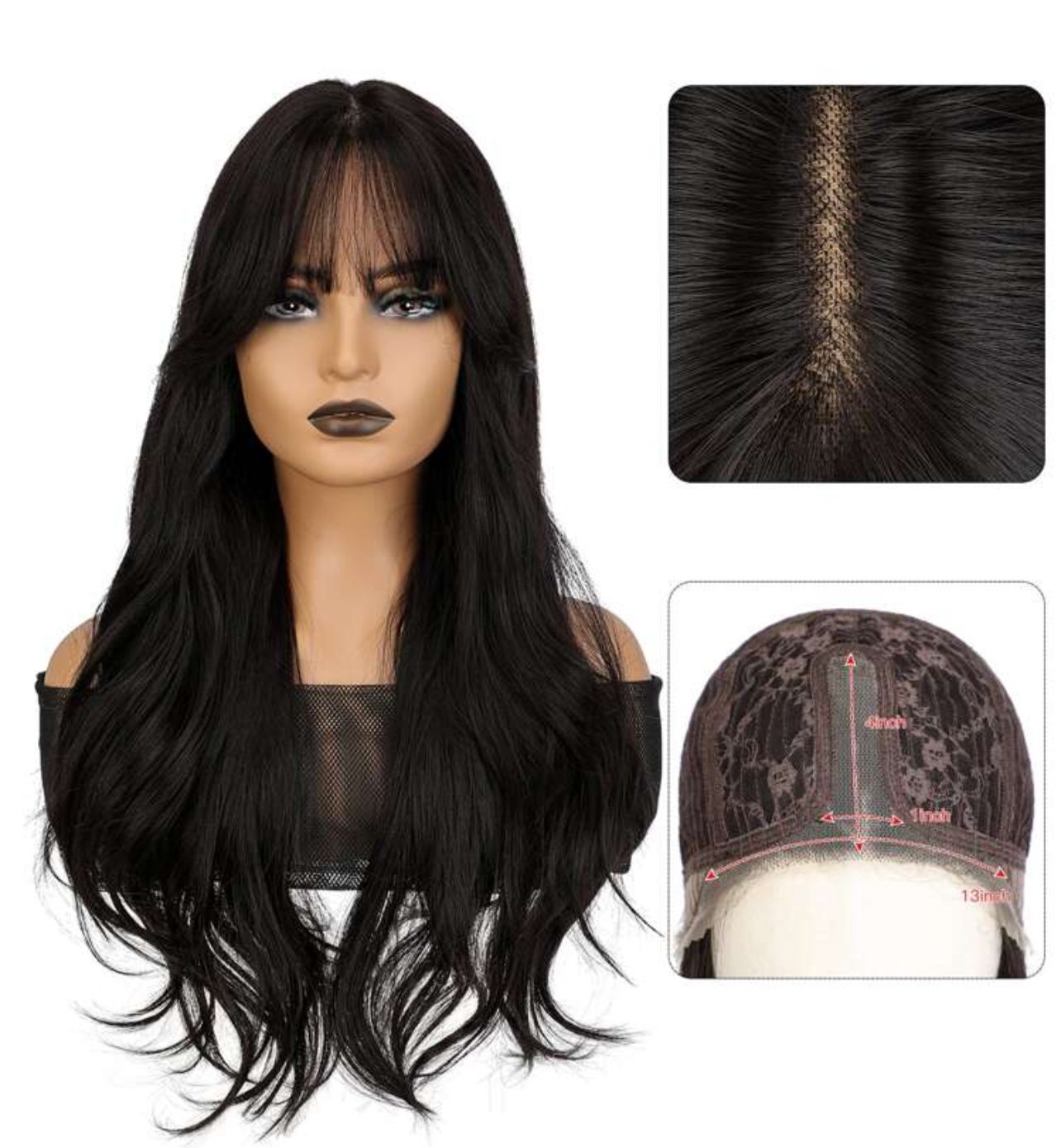 Sofia glueless wig (human blend)