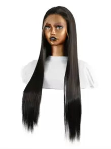 24 inch straight Lace Front Wig (human blend)