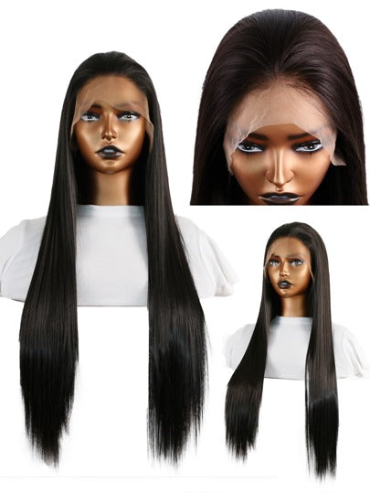 24 inch straight Lace Front Wig (human blend)