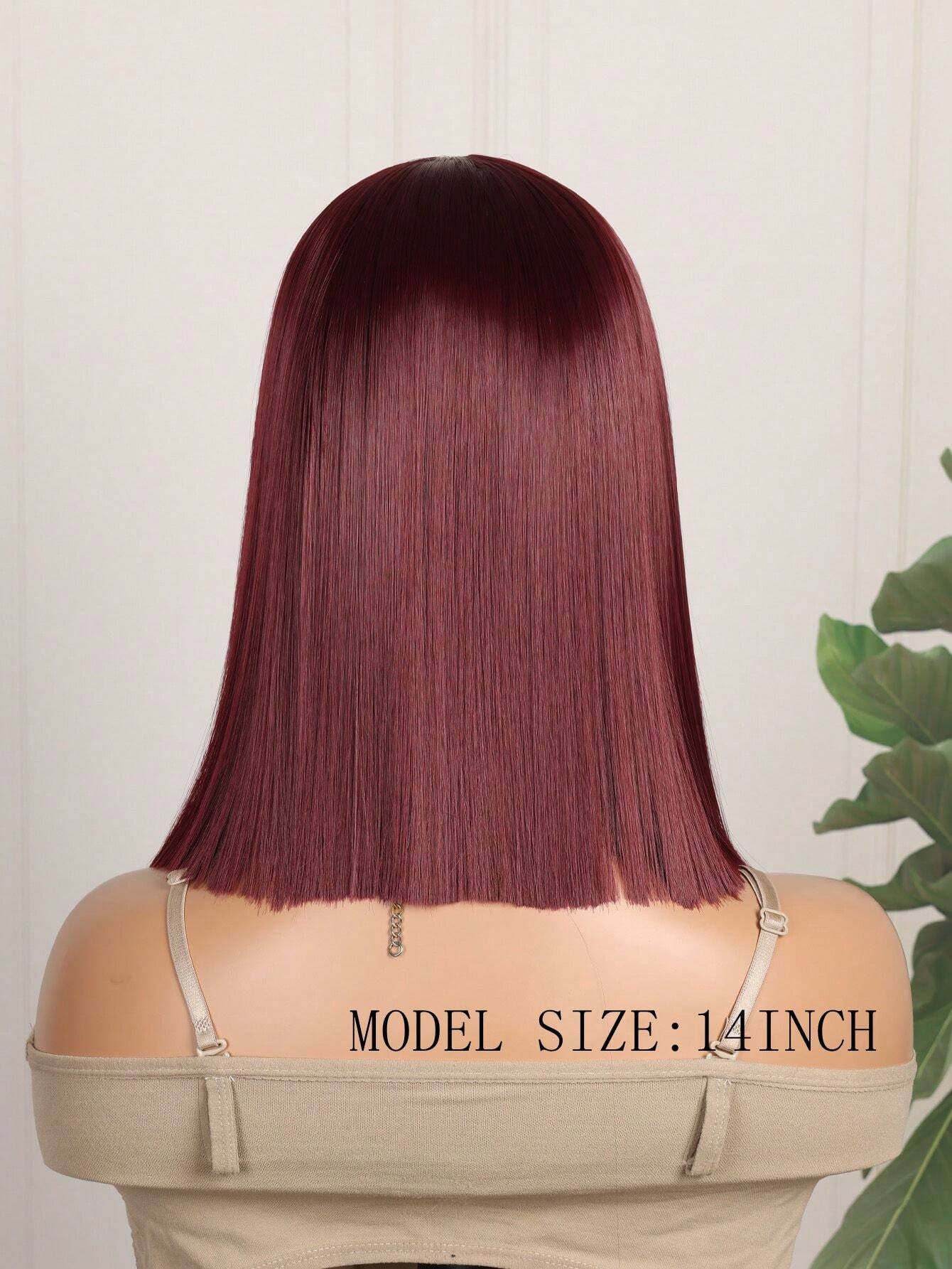 Burgundy Lace Front Wig (human blend)