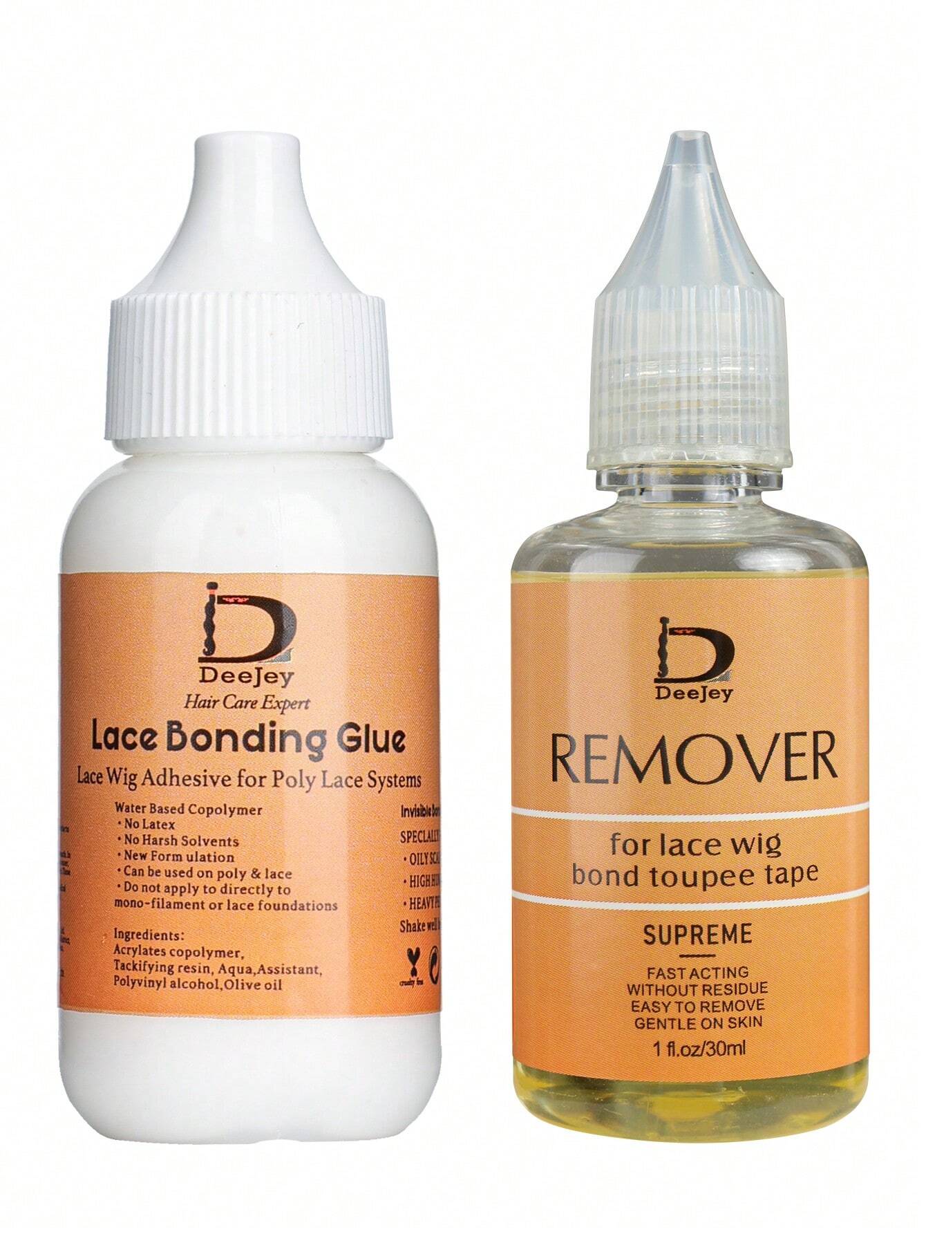 Deejay 2-Piece Wig Glue & Remover Set — Waterproof Lace Adhesive + Remover