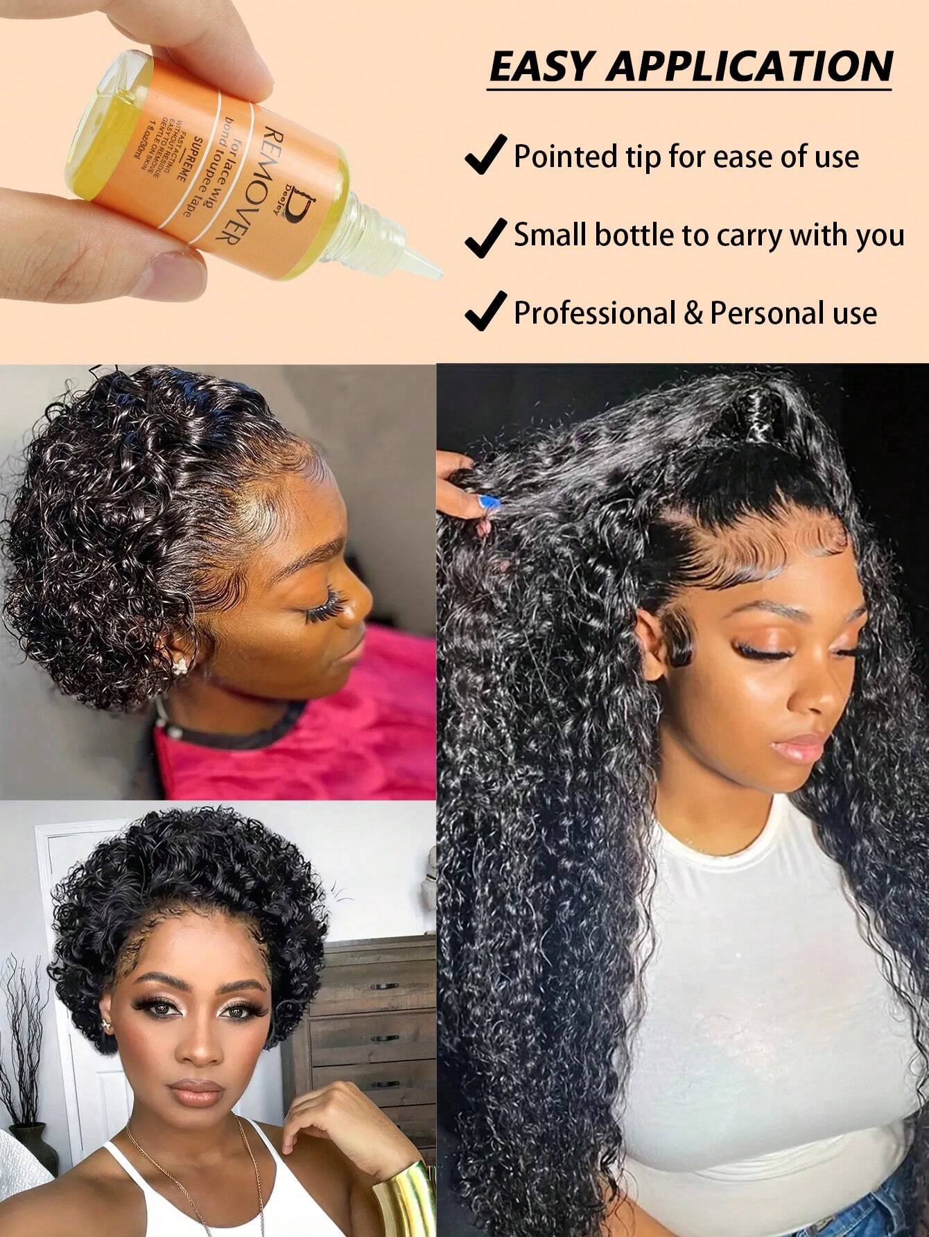 Deejay 2-Piece Wig Glue & Remover Set — Waterproof Lace Adhesive + Remover