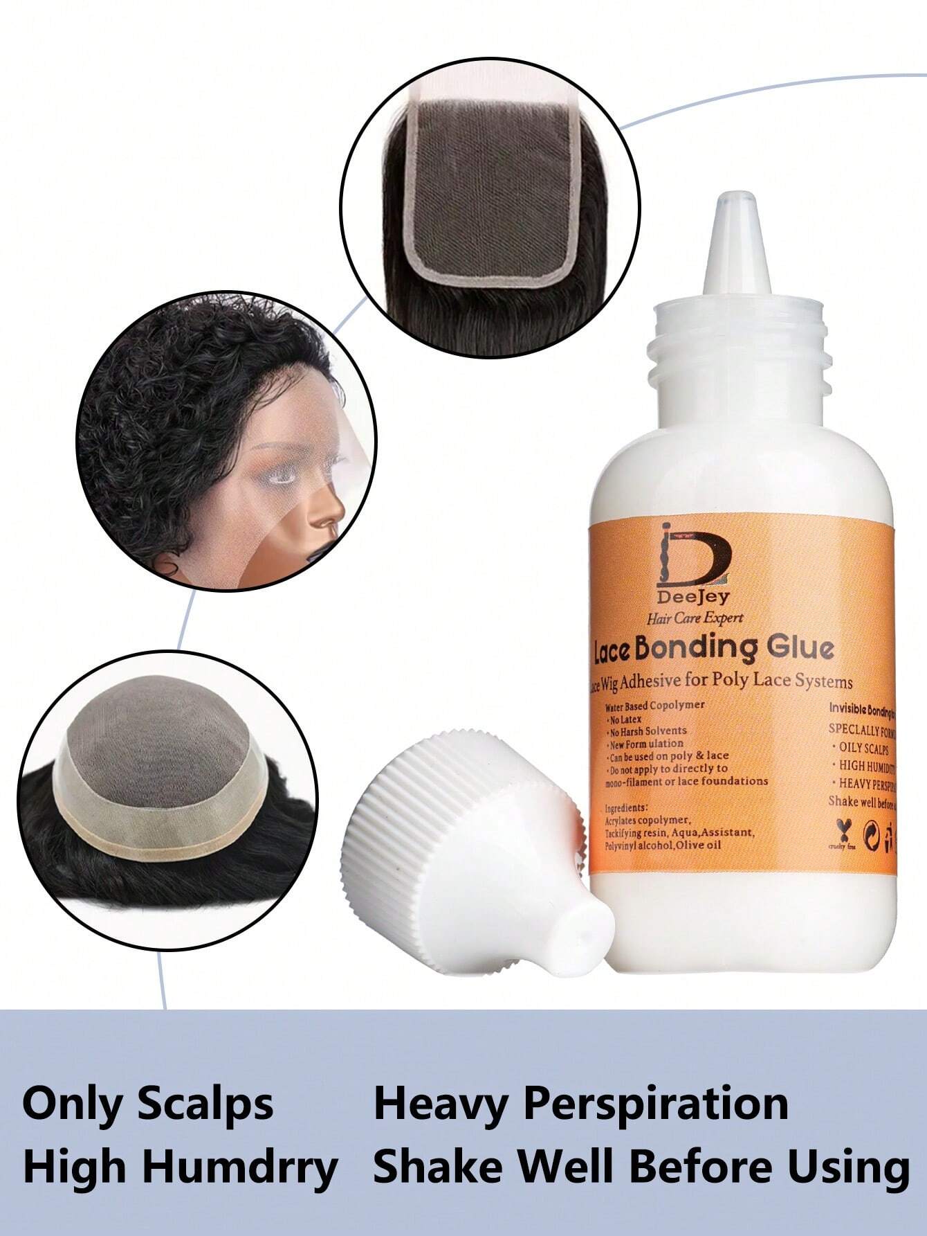 Deejay 2-Piece Wig Glue & Remover Set — Waterproof Lace Adhesive + Remover
