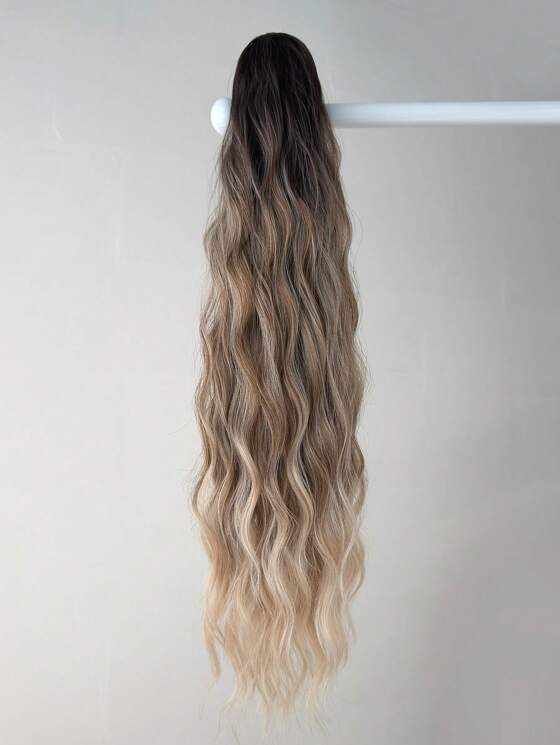 24 inch Wavy Clip In Claw ponytail