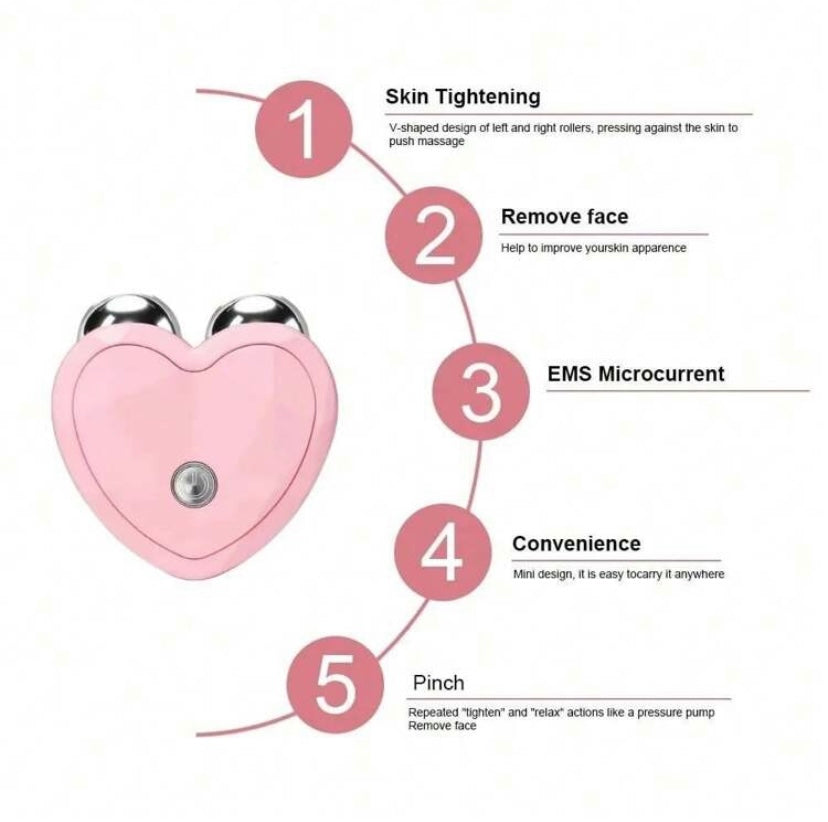 Electric EMS Mini Portable Microcurrent Facial Lifting Massage Roller