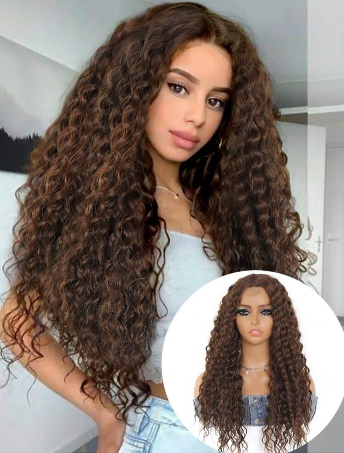 22 inch Kinky curl wig