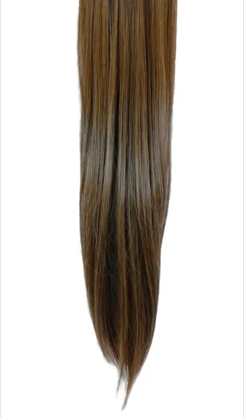 10 Piece Straight Full Head Clip-on Hair Extensions