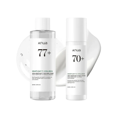 Heartleaf 77% Soothing Toner and Heartleaf 70% Daily Lotion set