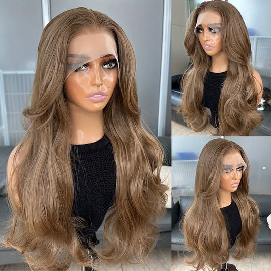 Brown 22 inch lace front wig