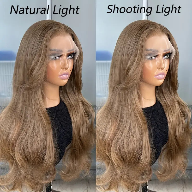 Brown 22 inch lace front wig