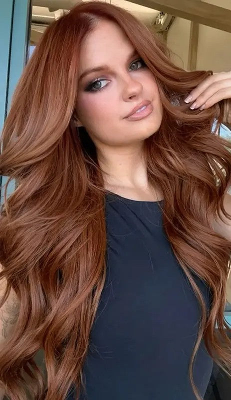 24 Inch Wavy Human Blend Hair Extensions