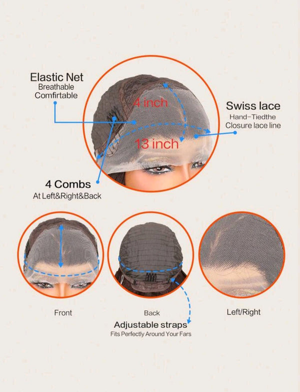 Heat Resistant Front Lace Wig (human blend)